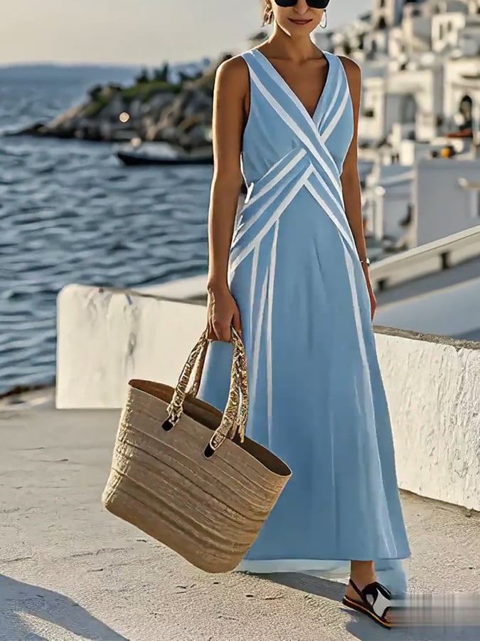 Adriana Linnen Maxi Dress