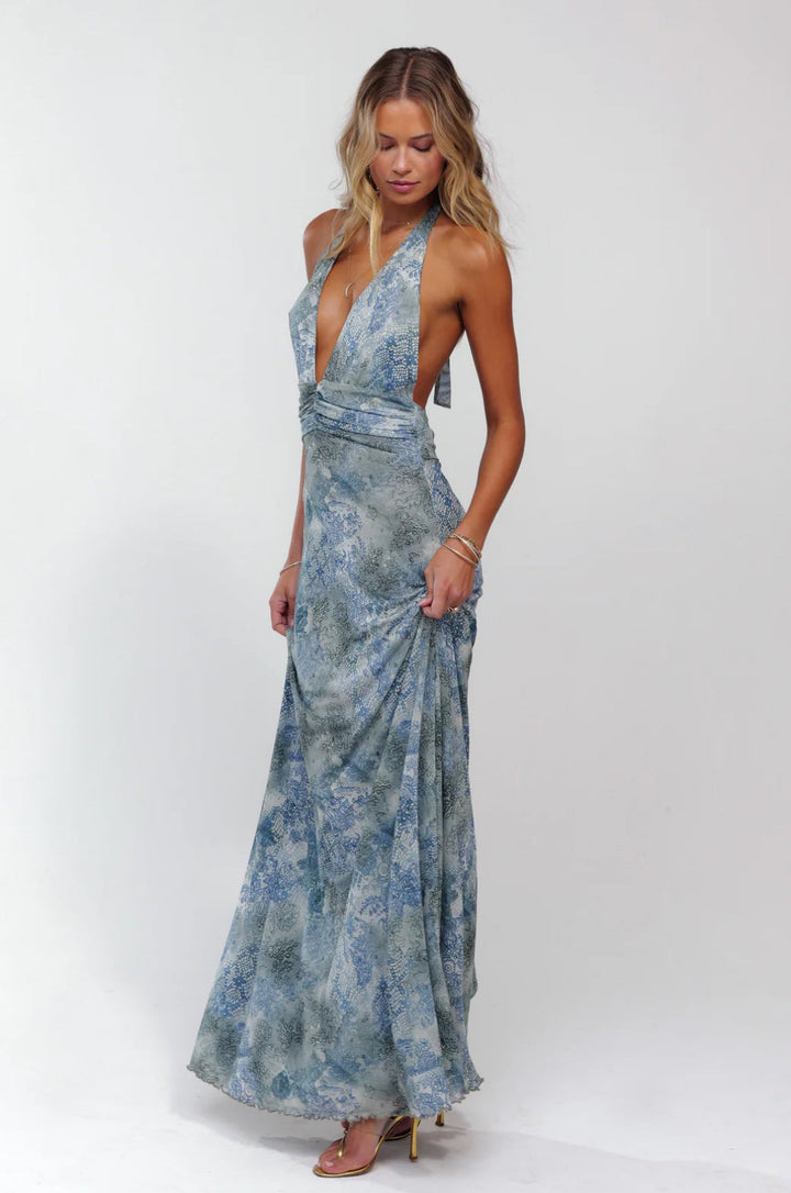 Coastal Bloom Maxi Jurk