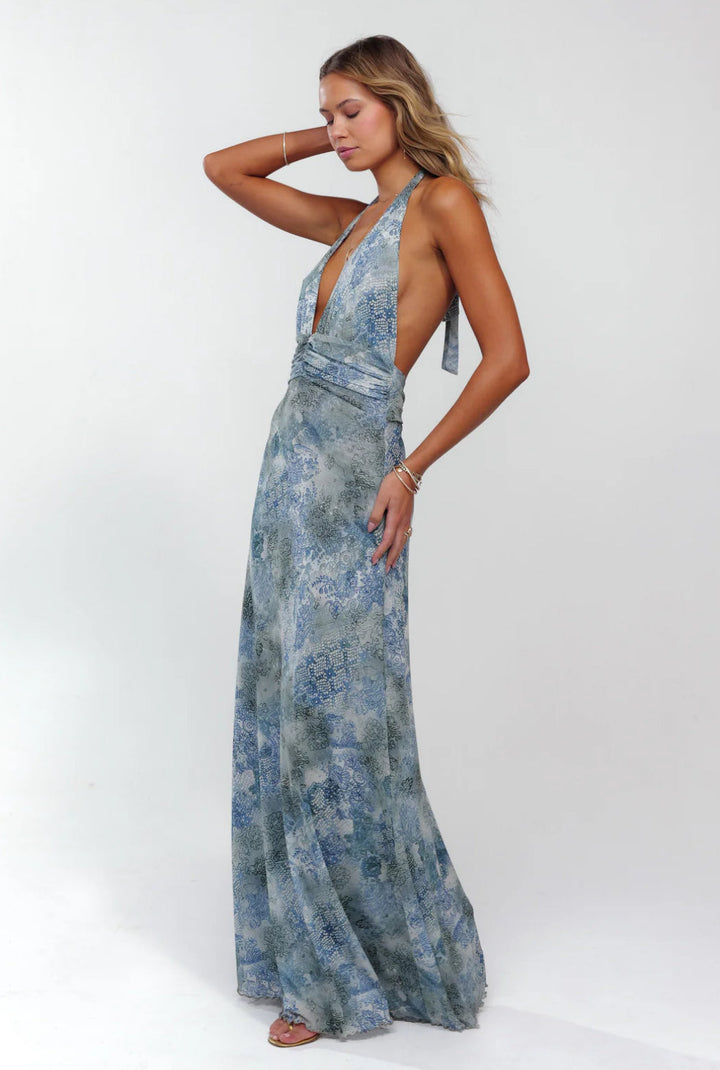 Coastal Bloom Maxi Jurk