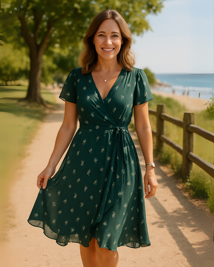 Isabella™  |  Elegante Zomerse Jurk met V-Halslijn