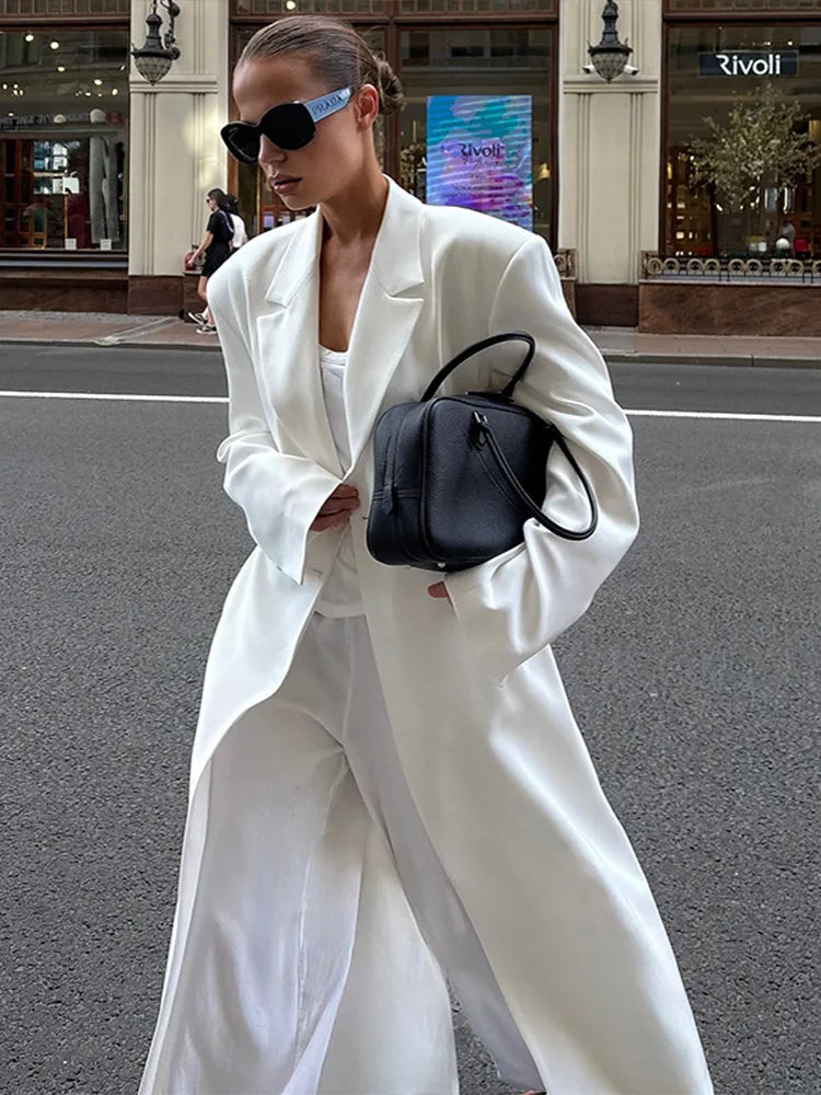 LONG FUR LAPEL COAT