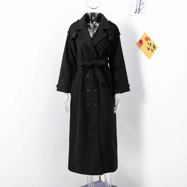 ELEGANT LONG WOOLEN COAT