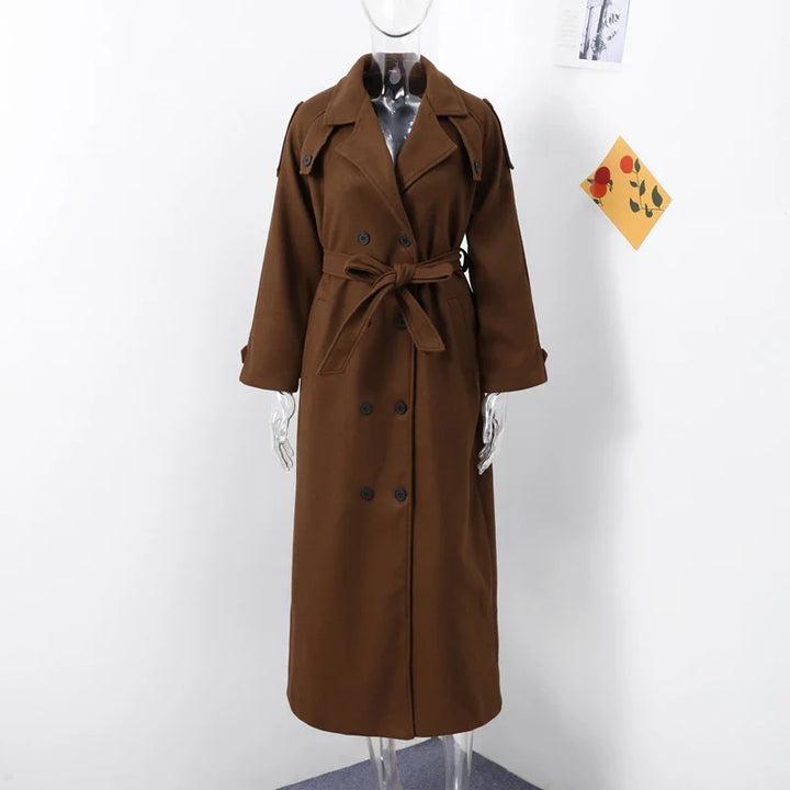 ELEGANT LONG WOOLEN COAT