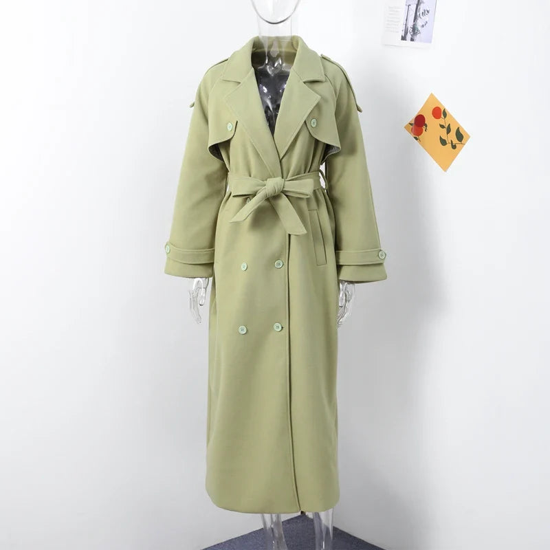 ELEGANT LONG WOOLEN COAT