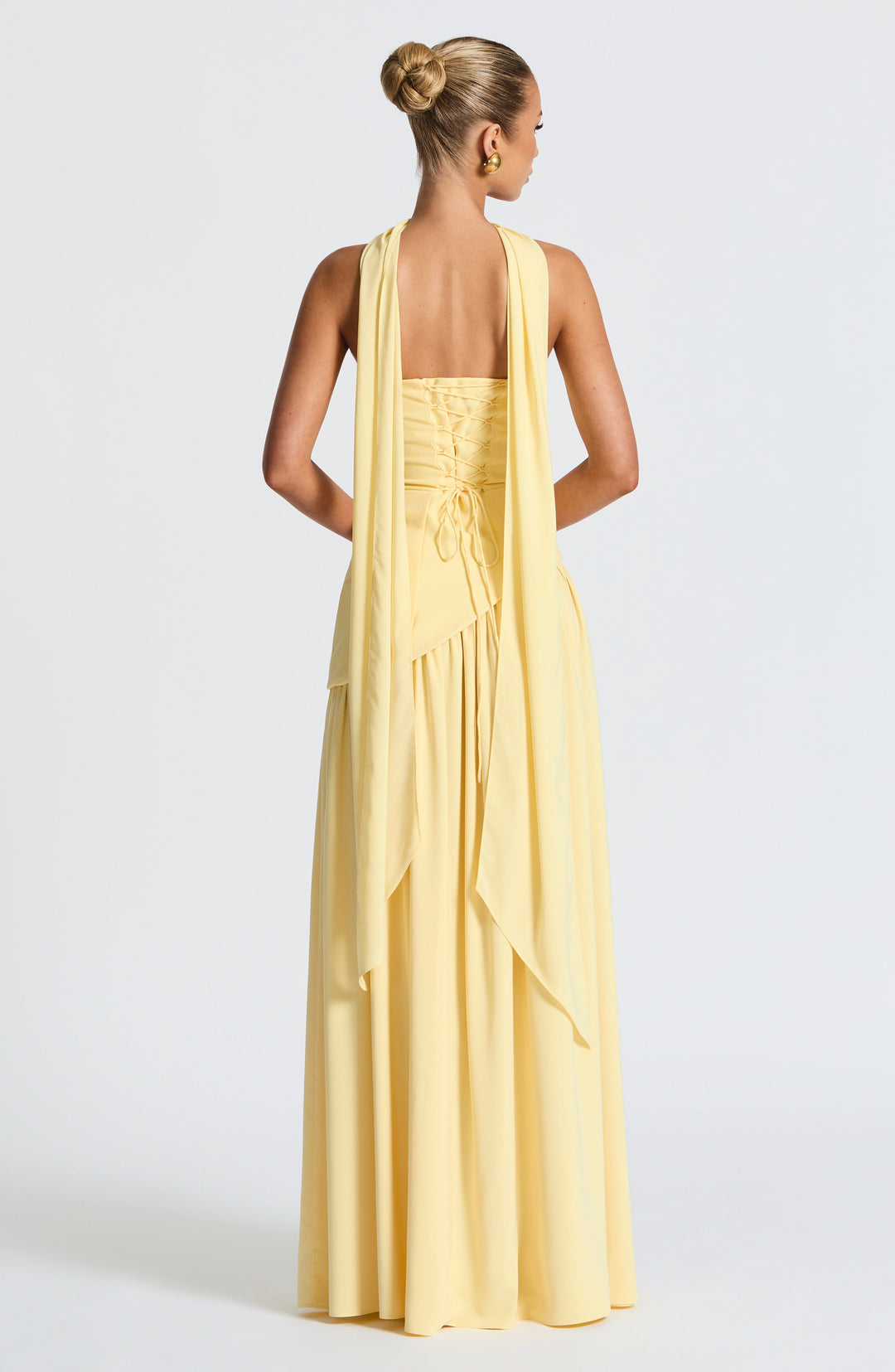 Maliyah Lemon Maxi Jurk